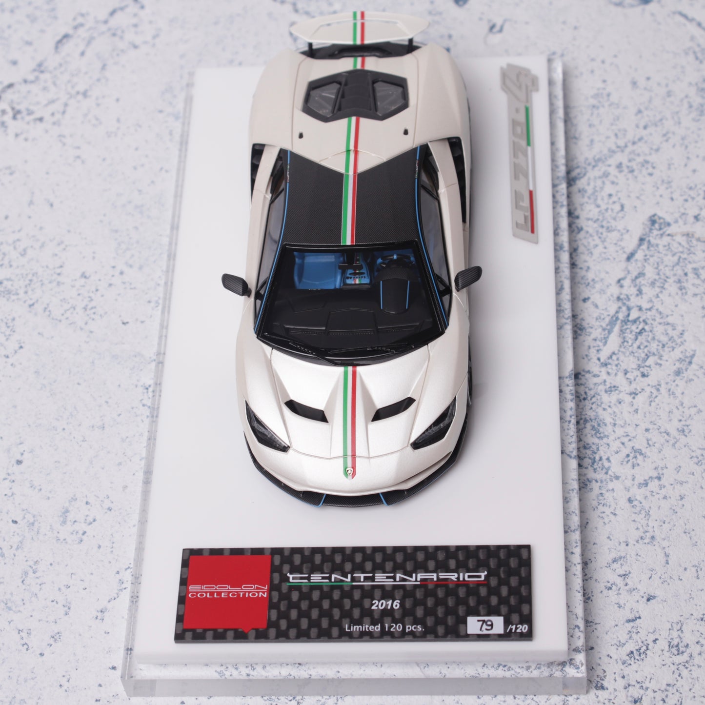 Lamborghini Centenario LP770-4 2016 Rear Wing up in Bianco Banopus — 06