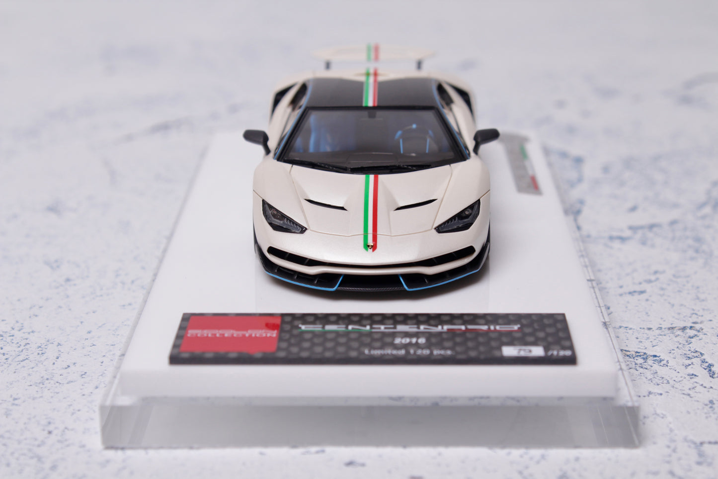 Lamborghini Centenario LP770-4 2016 Rear Wing up in Bianco Banopus — 04