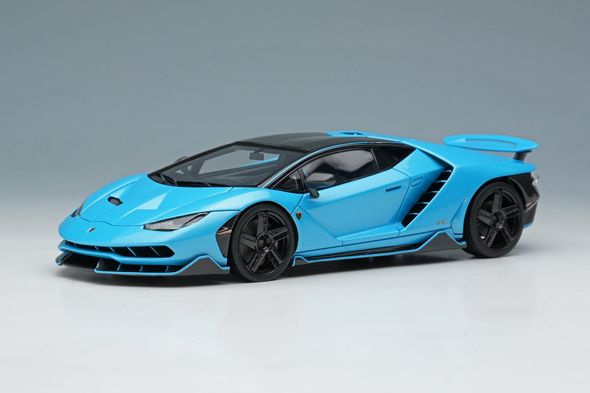 Make Up Eidolon Collection Lamborghini Centenario LP770-4 2016 Rear Wing Up Blu Cepheus