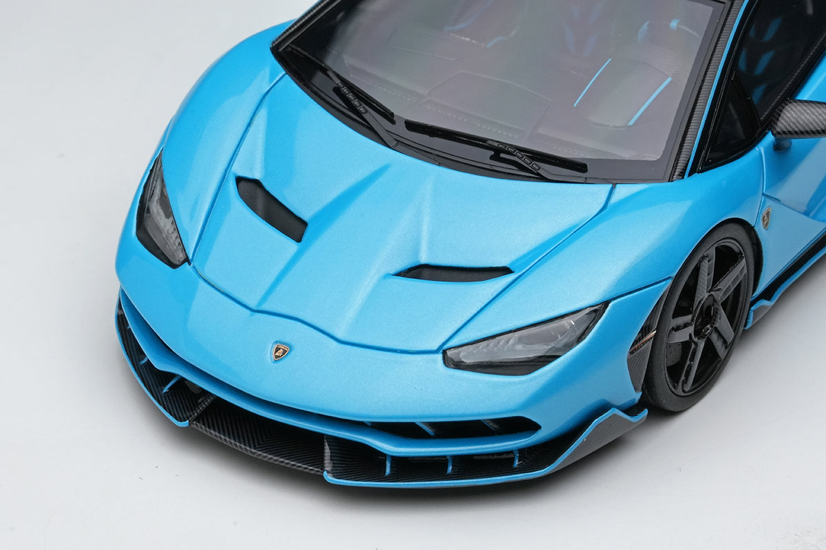Make Up Eidolon Collection Lamborghini Centenario LP770-4 2016 Rear Wing Up Blu Cepheus