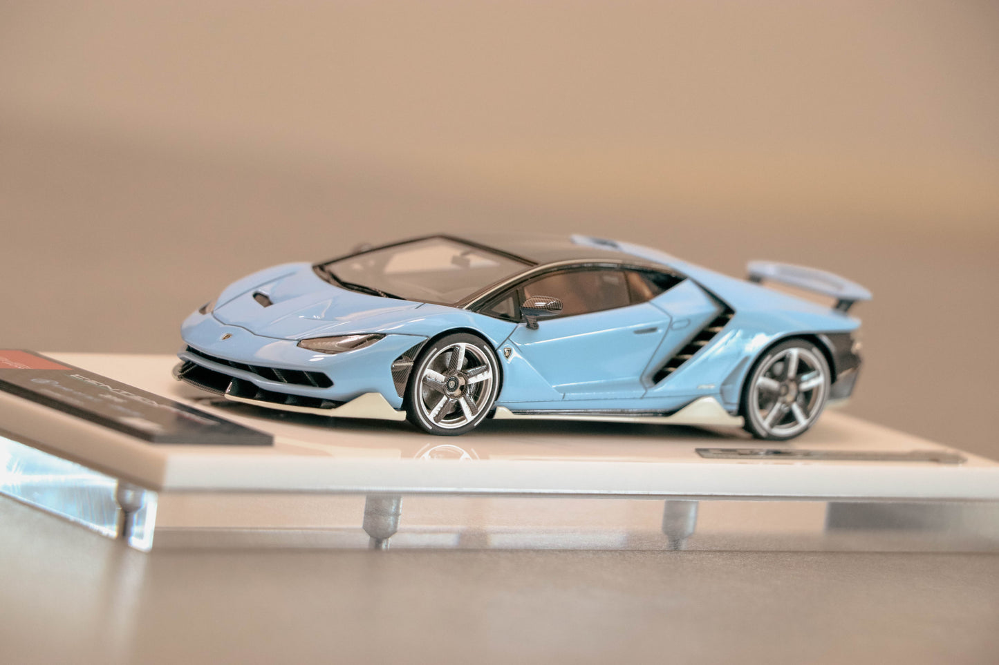 -BACK IN STOCK- Make Up Eidolon Collection Lamborghini Centenario LP770-4 2016 Rear Wing up Cielo Blu