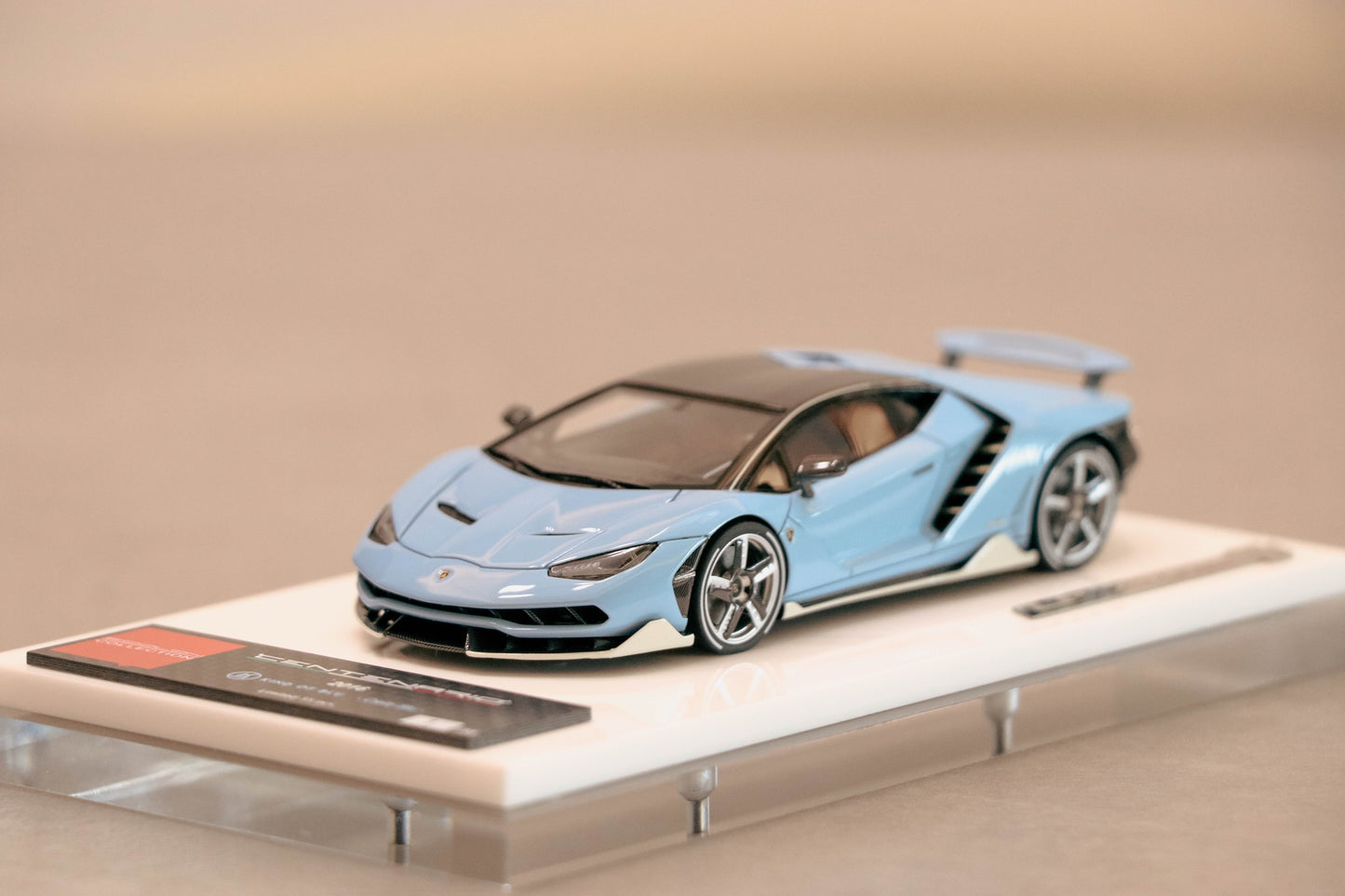 -BACK IN STOCK- Make Up Eidolon Collection Lamborghini Centenario LP770-4 2016 Rear Wing up Cielo Blu