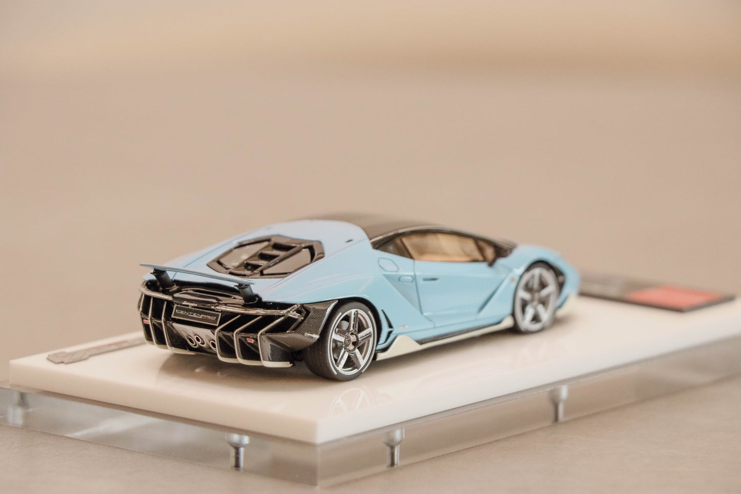 -BACK IN STOCK- Make Up Eidolon Collection Lamborghini Centenario LP770-4 2016 Rear Wing up Cielo Blu
