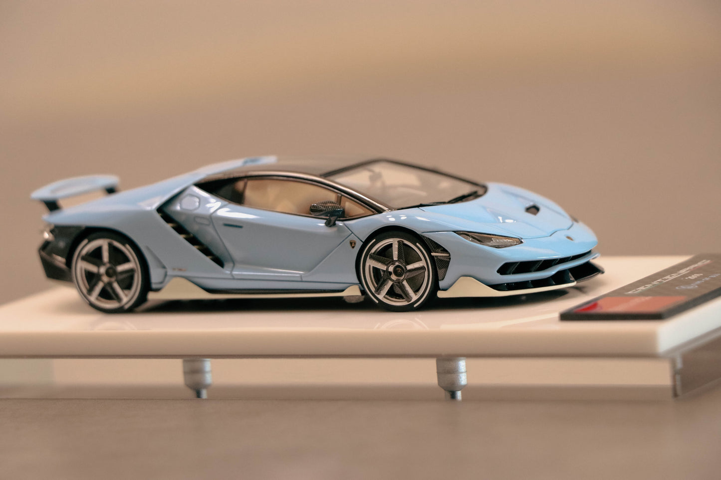 -BACK IN STOCK- Make Up Eidolon Collection Lamborghini Centenario LP770-4 2016 Rear Wing up Cielo Blu