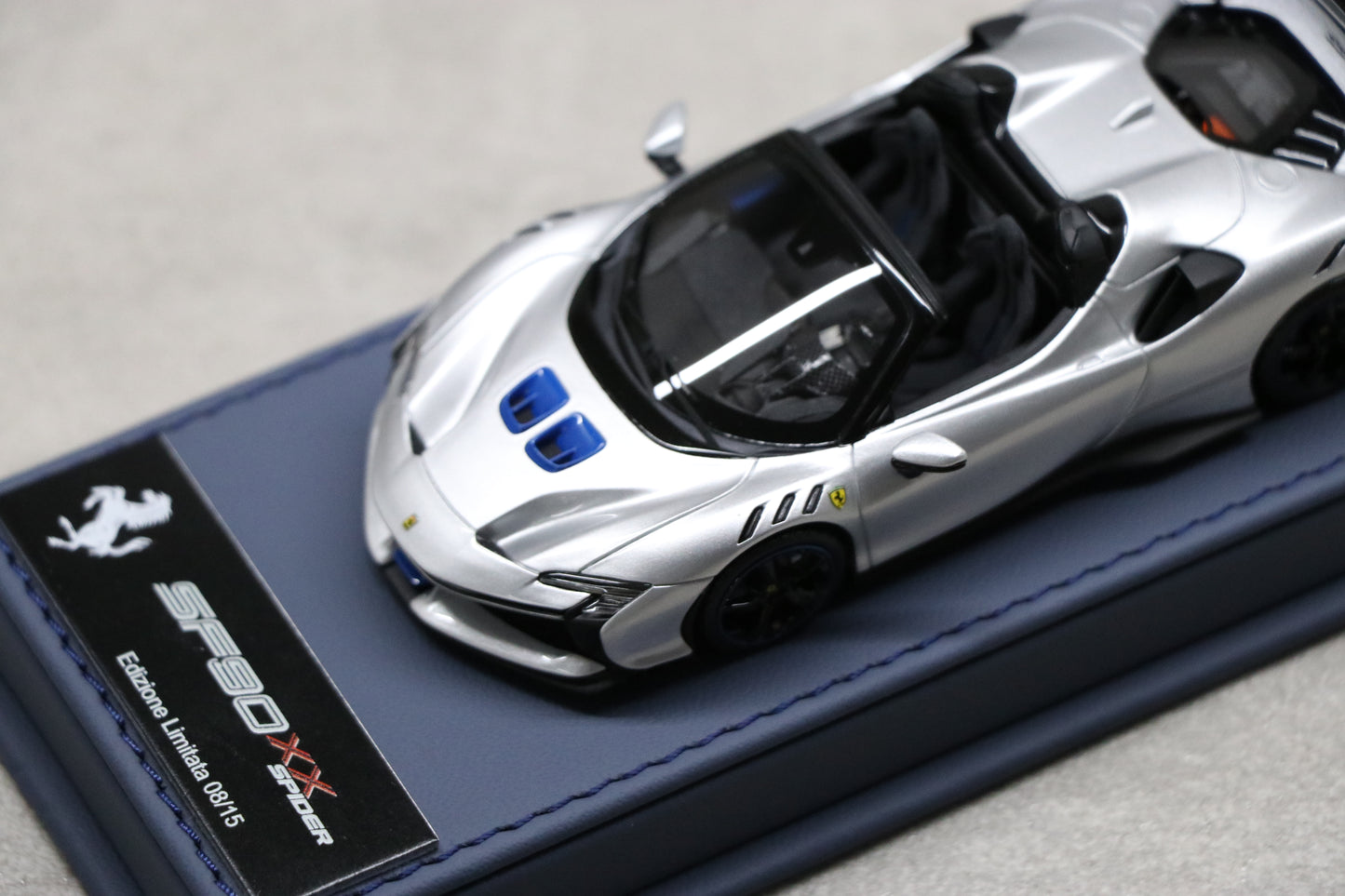 BBR Deluxe Series Ferrari SF90XX Spider in in Argento Nürburgring