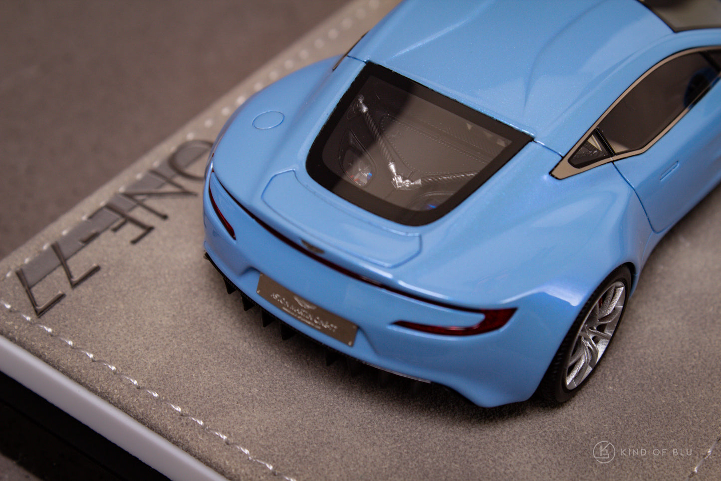 Aston Martin One-77 in Morning Frost White & in Blue Moon Pearl