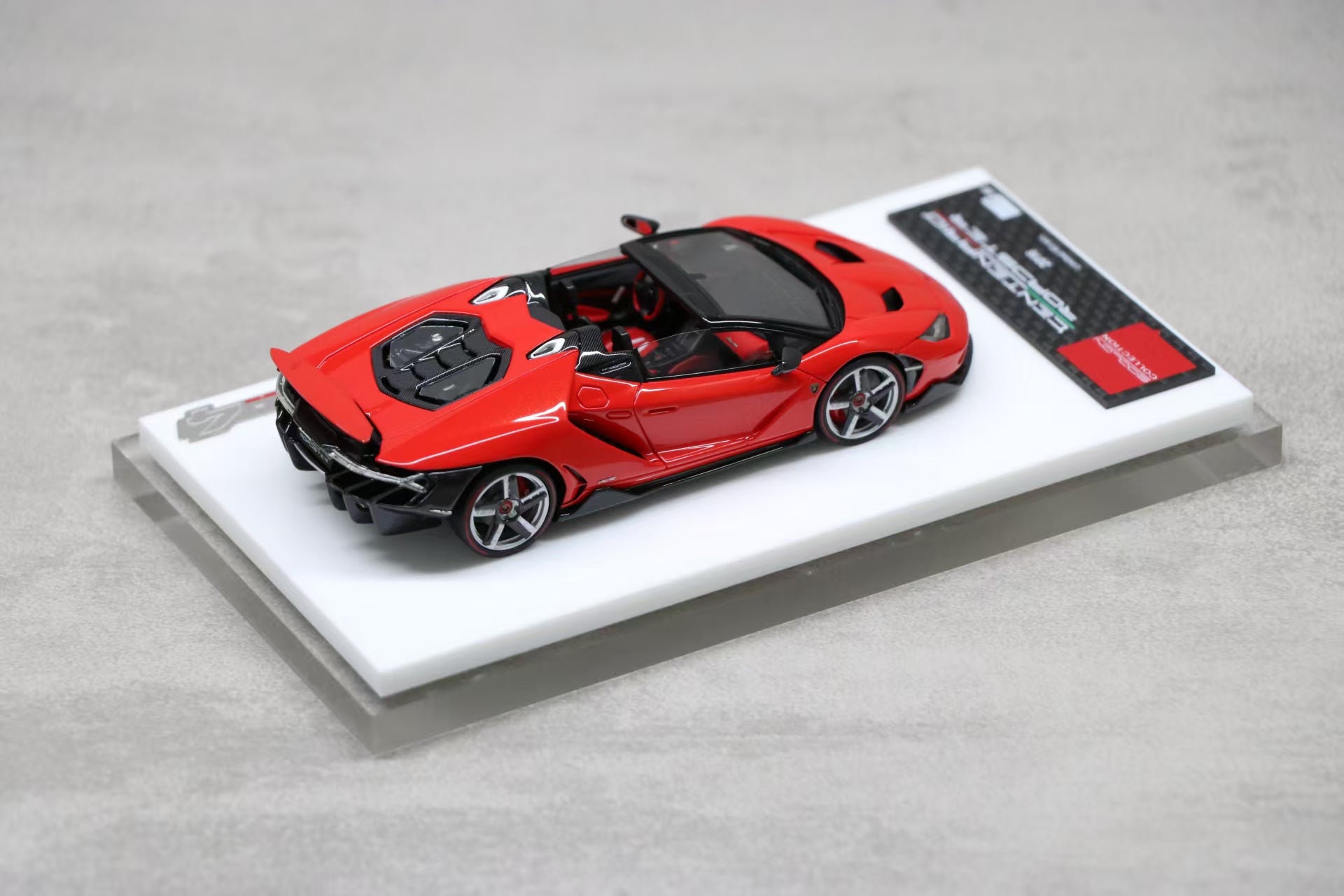 Lamborghini Centenario Roadster LP770-4 2016 Rear Wing up in Rosso Mars — 04
