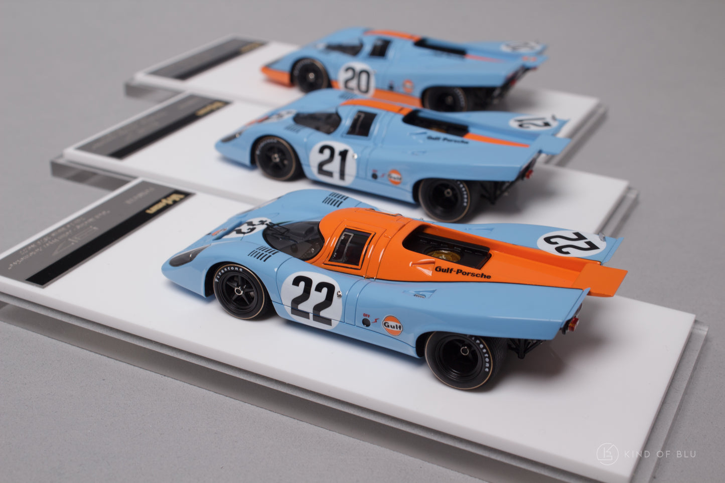 (3-Car Set) Porsche 917K "Gulf Racing - John Wyer Automotive" Le Mans 24h 1970 No.20 & 21 & 22 - 1 54