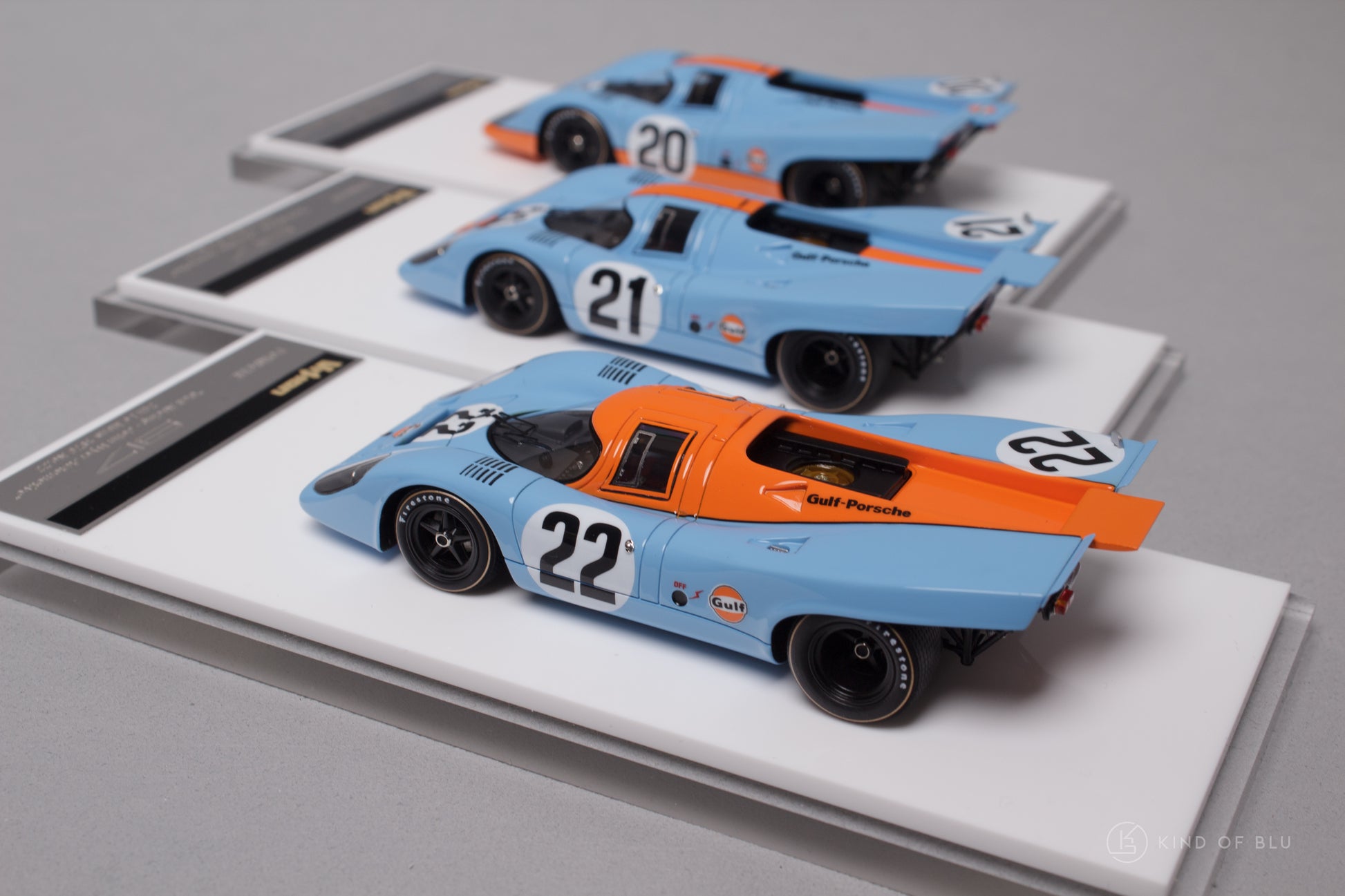 (3-Car Set) Porsche 917K "Gulf Racing - John Wyer Automotive" Le Mans 24h 1970 No.20 & 21 & 22 - 1 54