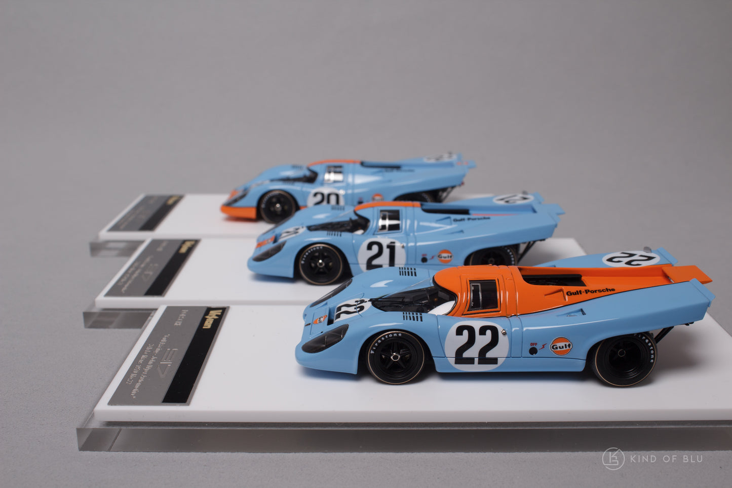 (3-Car Set) Porsche 917K "Gulf Racing - John Wyer Automotive" Le Mans 24h 1970 No.20 & 21 & 22 - 1 52