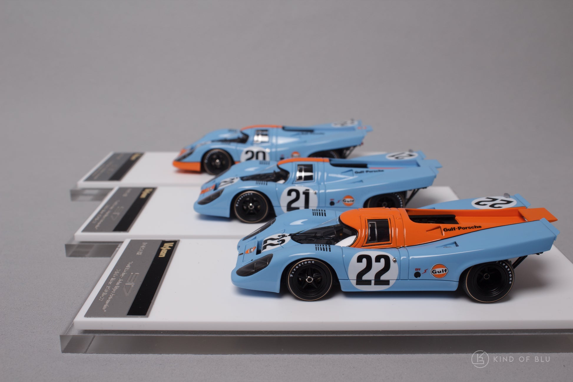 (3-Car Set) Porsche 917K "Gulf Racing - John Wyer Automotive" Le Mans 24h 1970 No.20 & 21 & 22 - 1 52