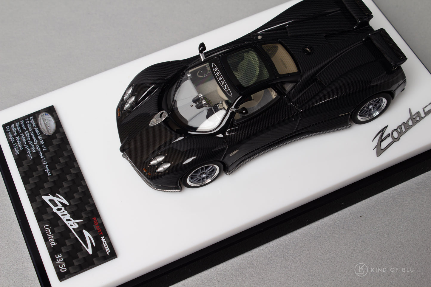 Pagani Zonda C12S in Full Black Carbon - lg430003g 1