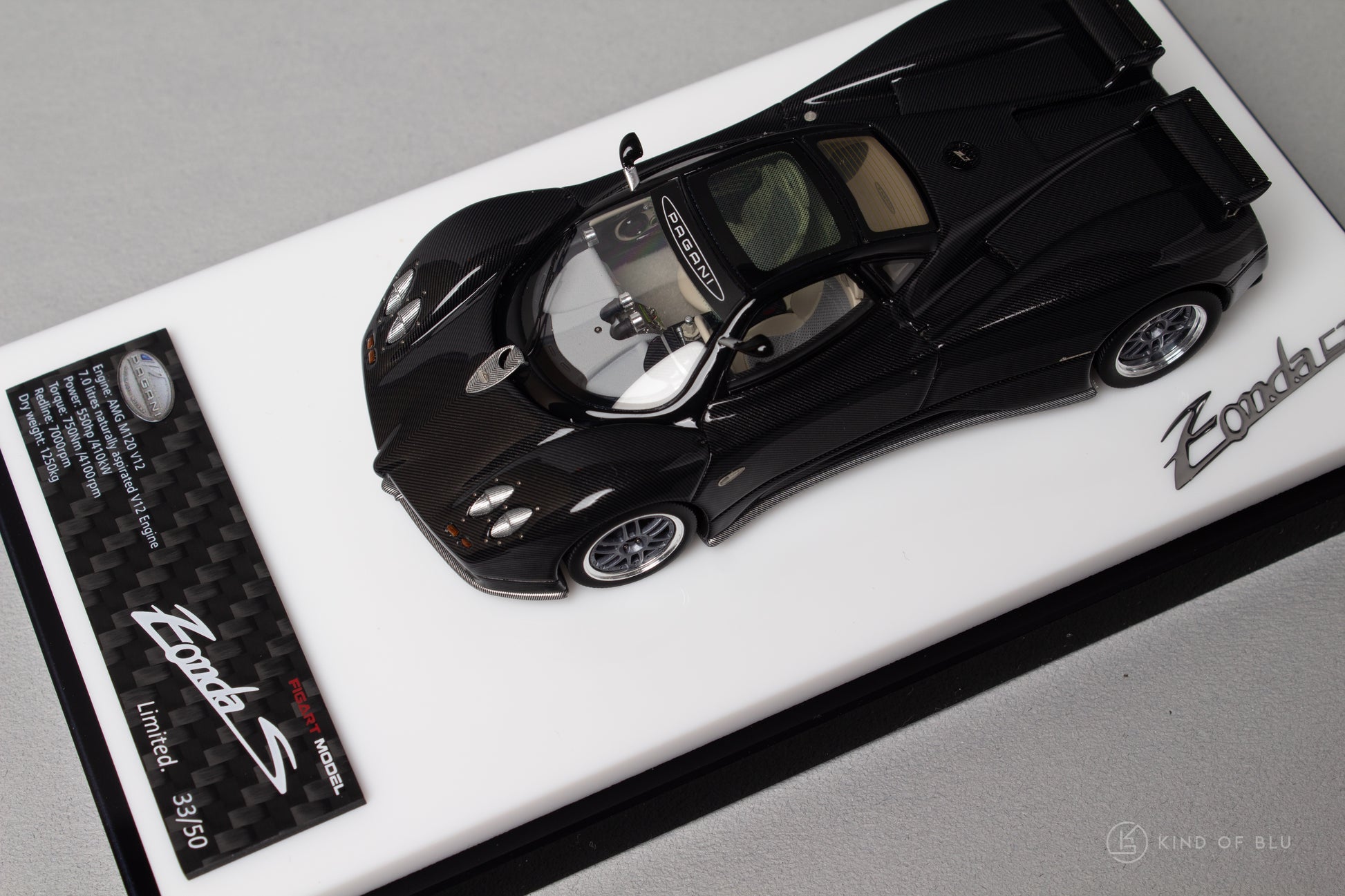 Pagani Zonda C12S in Full Black Carbon - lg430003g 1