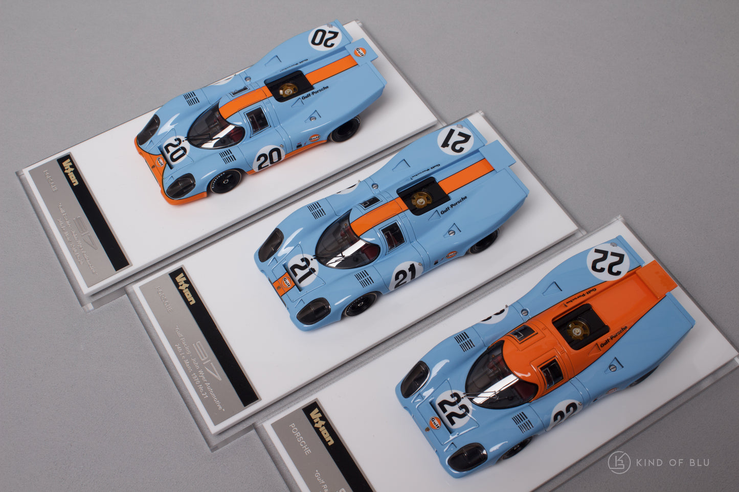 (3-Car Set) Porsche 917K "Gulf Racing - John Wyer Automotive" Le Mans 24h 1970 No.20 & 21 & 22 - 1 51