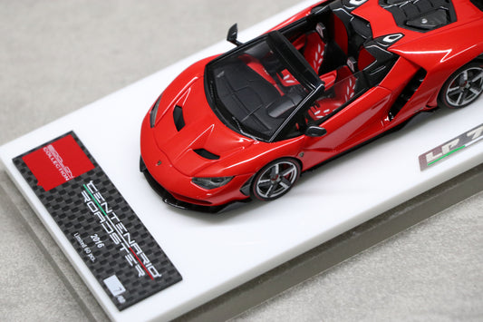 Lamborghini Centenario Roadster LP770-4 2016 Rear Wing up in Rosso Mars — 01