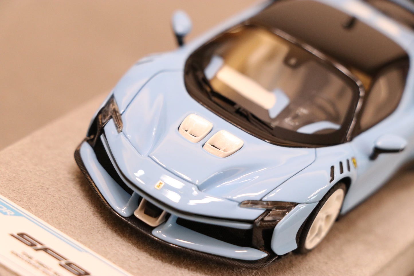 BBR Emperor Series 1:43 Ferrari SF90XX in Azzurro La Plata & White Accents - Limited 25 PCS -