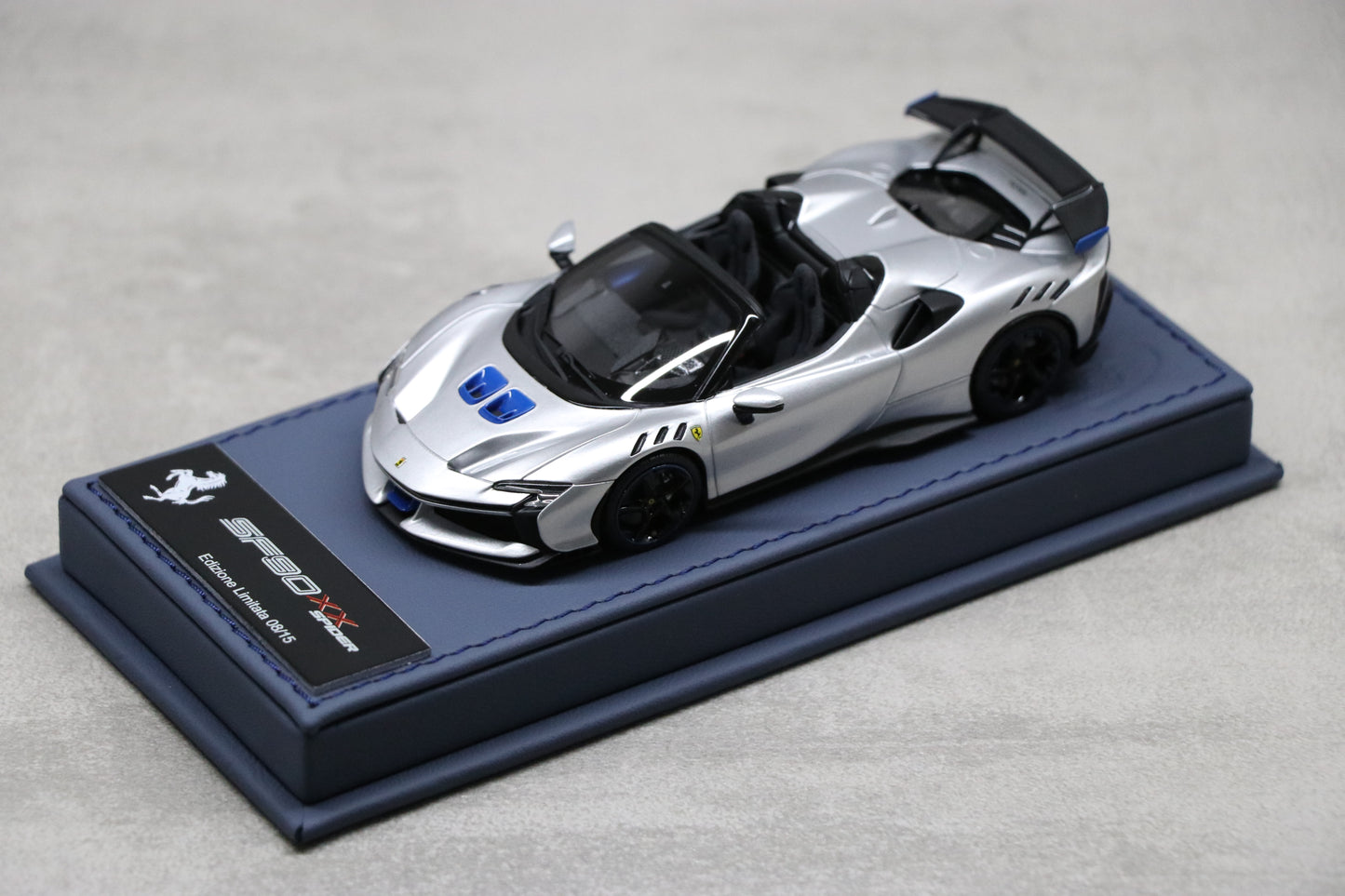 BBR Deluxe Series Ferrari SF90XX Spider in in Argento Nürburgring