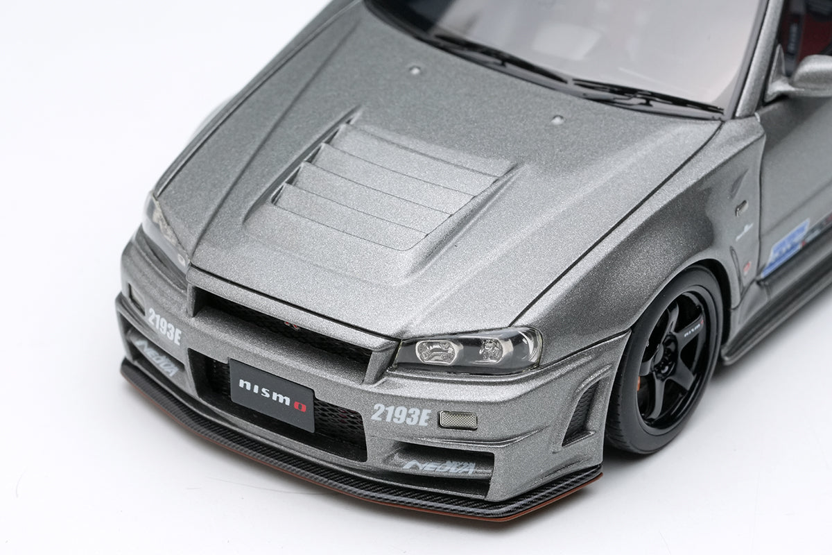 Make Up Eidolon NISSAN SKYLINE GT-R (NISMO BNR34 CRS Version) Dark Metal Grey with Stickers