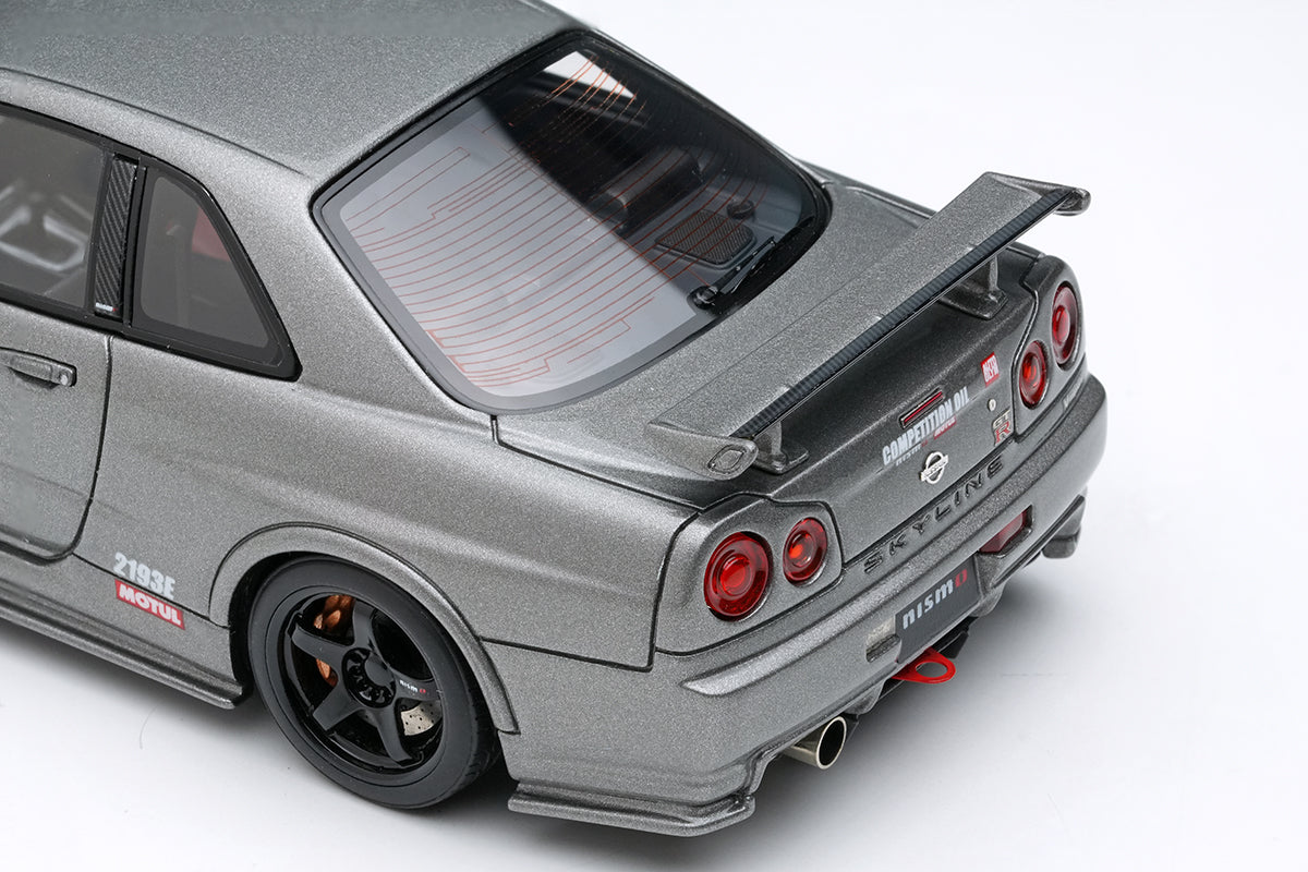 Make Up Eidolon NISSAN SKYLINE GT-R (NISMO BNR34 CRS Version) Dark Metal Grey with Stickers